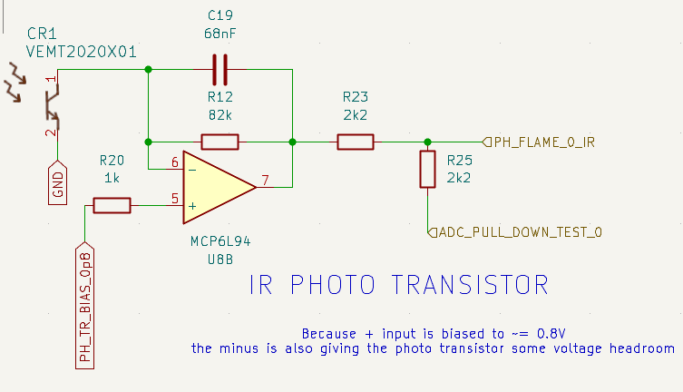 IR Photo Transistor AMP